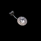 925 Sterling Silver Zircon Navel Piercing Belly Button Rings - Body Decorations