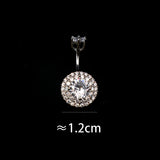 925 Sterling Silver Zircon Navel Piercing Belly Button Rings - Body Decorations
