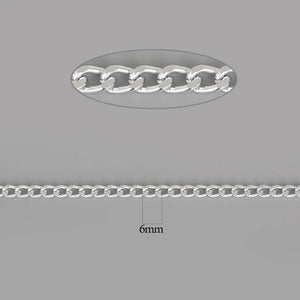 1-5m Rhodium/Gold/Aluminum Necklace Chains Bulk DIY Jewelry Making Materials