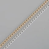 1-5m Rhodium/Gold/Aluminum Necklace Chains Bulk DIY Jewelry Making Materials
