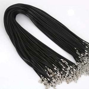 1.5 mm/2mm Leather Cord Wax Rope Chain Necklace DIY Jewelry Accessories