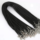 1.5 mm/2mm Leather Cord Wax Rope Chain Necklace DIY Jewelry Accessories