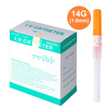 Sterile Piercing Needle Disposable I.V. Catheter Cannula Set 14G-24G