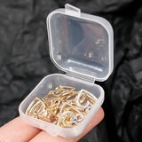 Mini Storage Box Transparent Square Plastic Box for Earrings Jewelry Packaging