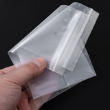 1-50pcs Plastic Zip Bags Jewelry Chain Storage Transparent Poly Clear Bag
