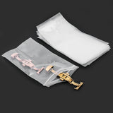 50pcs Thicken Zip Bags for Jewelry Storage Clear Poly Reclosable Chain Strap