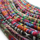 6mm Cotton Cord Round Fabric Ethnic Rope for DIY Bracelets - 1 Meter