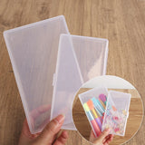 Rectangle Clear Plastic Jewelry Storage Case - Necklace Earrings Container
