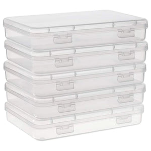 Rectangle Clear Plastic Jewelry Storage Case - Necklace Earrings Container