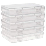 Rectangle Clear Plastic Jewelry Storage Case - Necklace Earrings Container