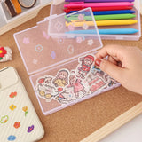 Rectangle Clear Plastic Jewelry Storage Case - Necklace Earrings Container