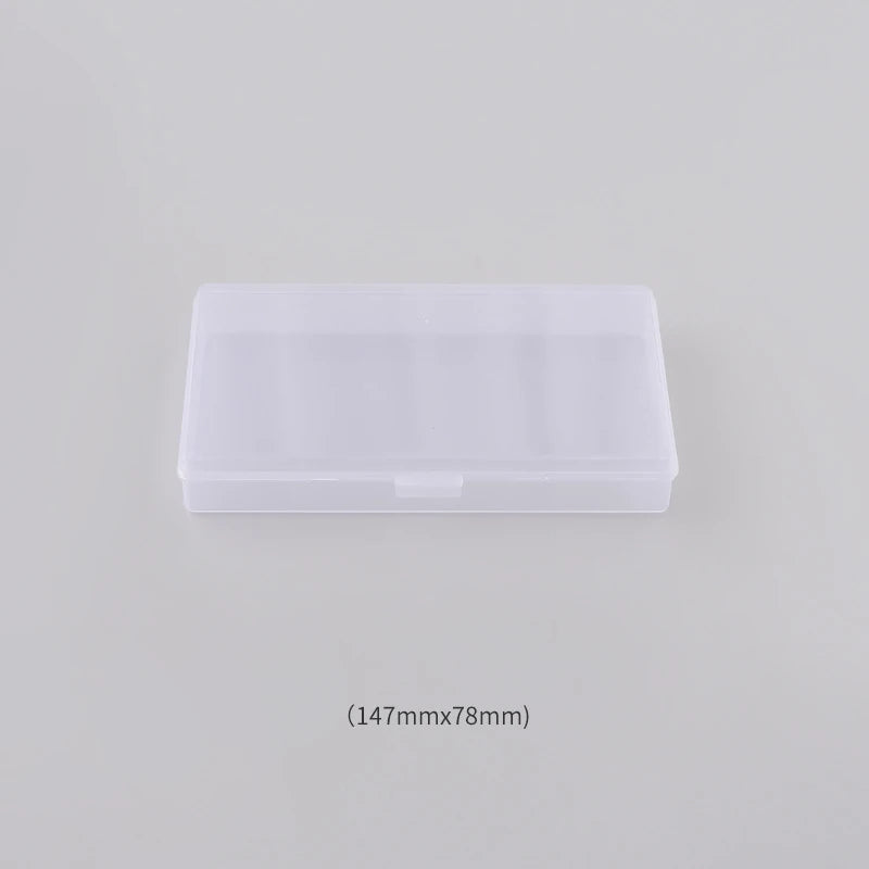 Rectangle Clear Plastic Jewelry Storage Case - Necklace Earrings Container