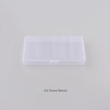 Rectangle Clear Plastic Jewelry Storage Case - Necklace Earrings Container