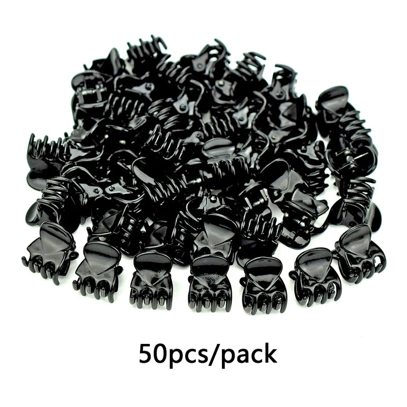 1.5cm 50pcs Small Hair Claw Clip for Women Girls Hair Accessories
