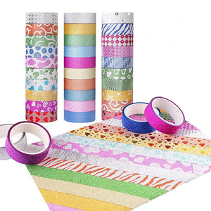 1.5cm DIY Onion Powder Printing Paper Tape Hand Tear Decoration Sticker