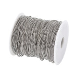 1.5mm Iron Ball Bead Chains 100m/roll 7 Colors for Jewelry Making