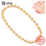 1.5mm 14K Filled Ball Ring Beaded Style Wedding Band Ring For Women Girls