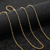 Stainless Steel Ball Bead Chain Jewelry Accessories DIY Making