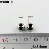 200pcs Stainless Steel Beads 8mm Smooth Ball DIY Jewelry Parts 1.5-3.5mm Hole