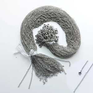 1.5mm 2mm Stainless Steel Link Chain Necklaces 100pcs