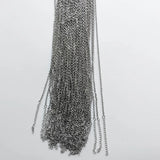 1.5mm 2mm Stainless Steel Link Chain Necklaces 100pcs