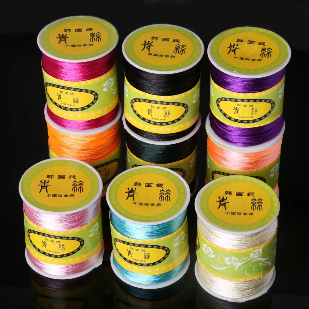1.5mm Nylon Cord Satin Braided String Mixed Colors