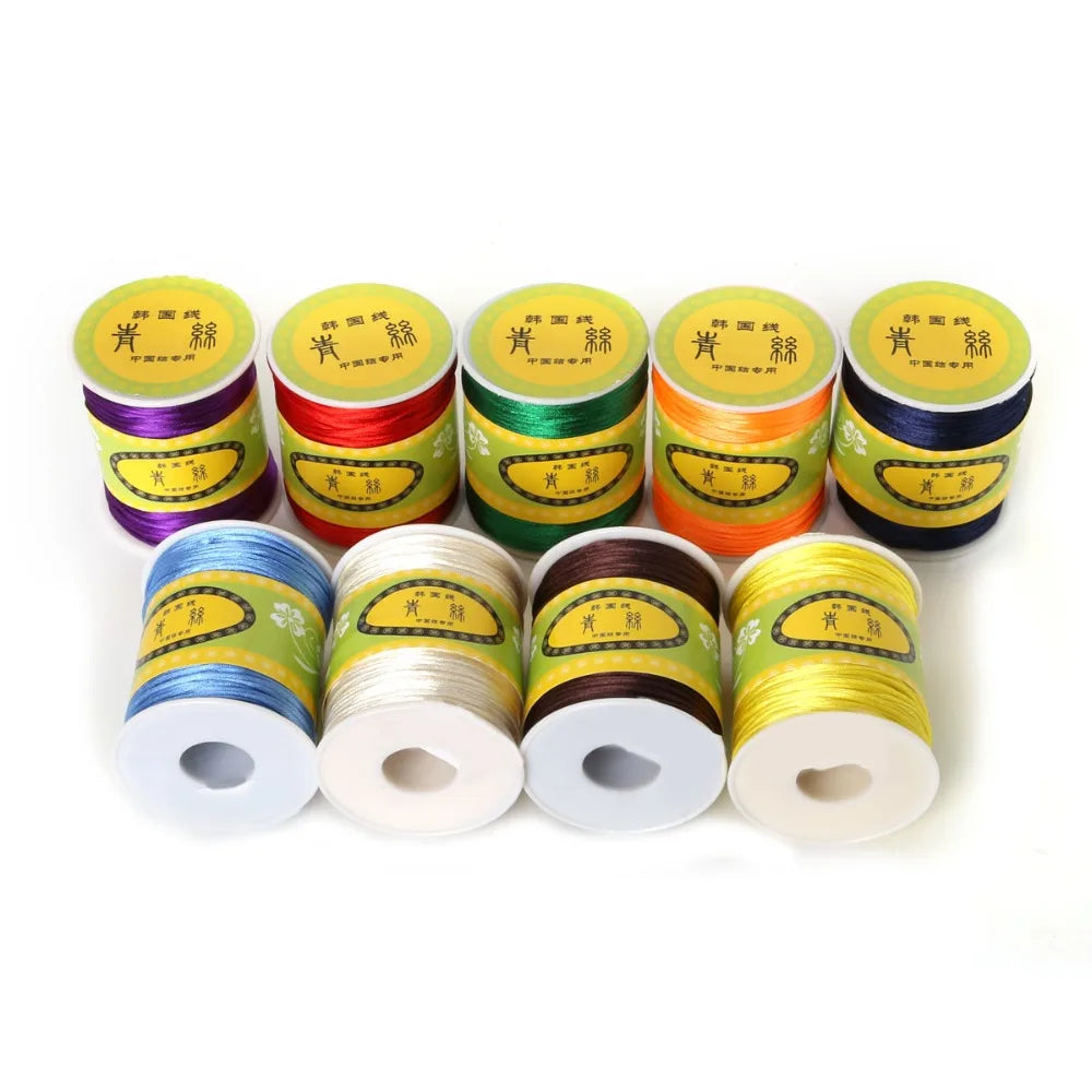 1.5mm Nylon Cord Satin Braided String Mixed Colors