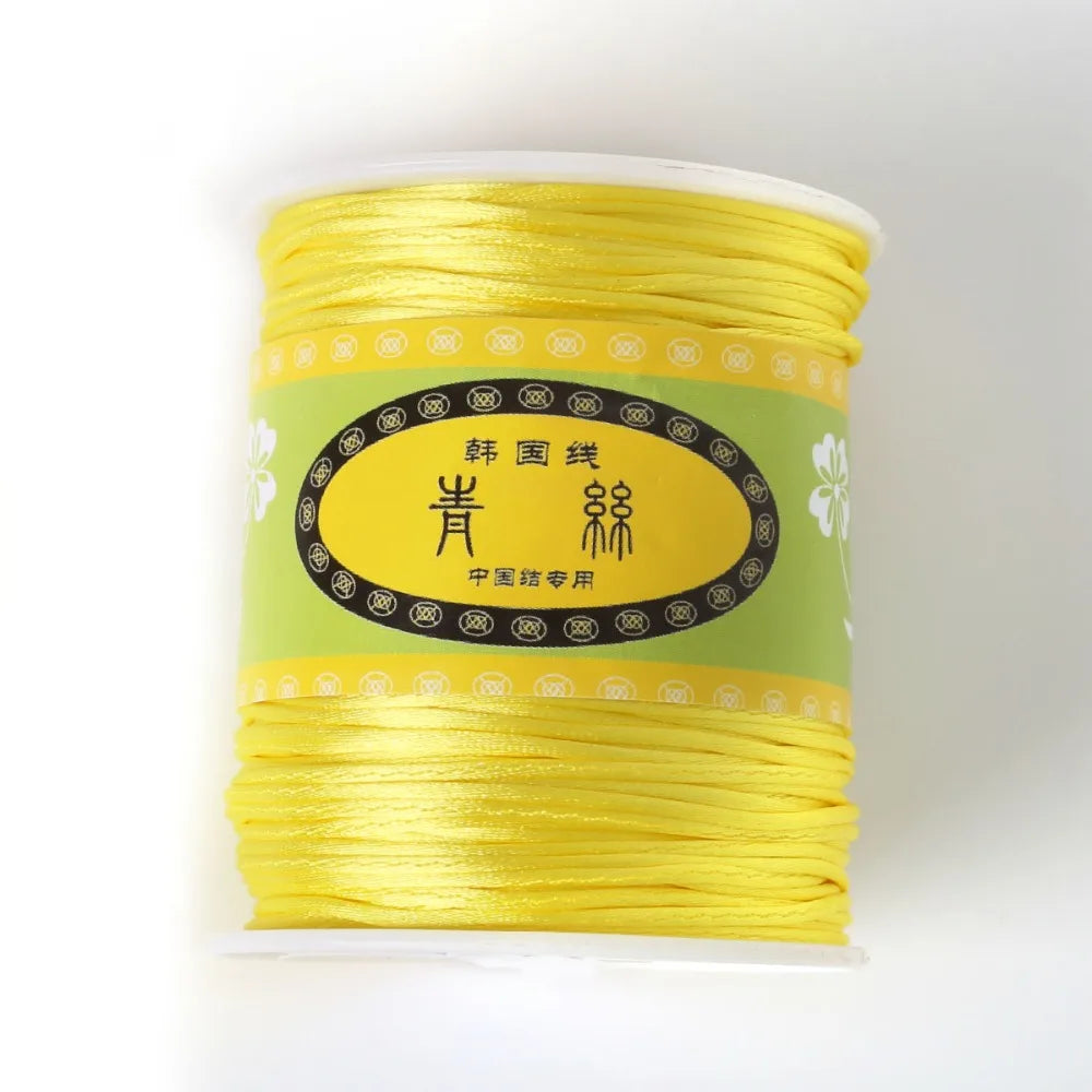 1.5mm Nylon Cord Satin Braided String Mixed Colors