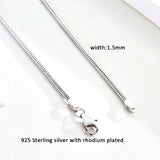 925 Sterling Silver Snake Chain Bracelet for Women and Men