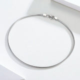 925 Sterling Silver Snake Chain Bracelet for Women and Men