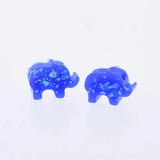 1.5mm Hole Resin Bracelet Beads Elephant Jewelry Charms Opal Beads 20pcs