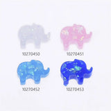 1.5mm Hole Resin Bracelet Beads Elephant Jewelry Charms Opal Beads 20pcs