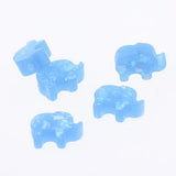 1.5mm Hole Resin Bracelet Beads Elephant Jewelry Charms Opal Beads 20pcs