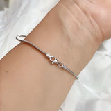 1.5mm 925 Sterling Silver Snake Chain Bracelet Women Mens Jewelry
