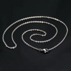 1.5mm Stainless Steel Cuban Chain Necklace for Men Women