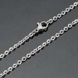 1.5mm Stainless Steel Cuban Chain Necklace for Men Women