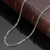 1.5mm Stainless Steel Cuban Chain Necklace for Men Women
