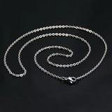 1.5mm Stainless Steel Cuban Chain Necklace for Men Women