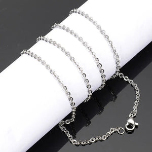 1.5mm Stainless Steel Cuban Chain Necklace for Men Women