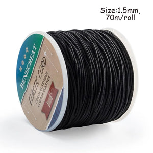 1.5mm Elastic Cord 70m Stretch Thread Beading Cord Crafting String