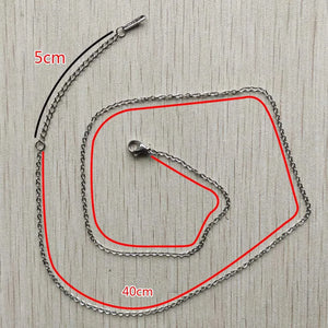 1.5mm Stainless Steel Necklace Chain DIY Jewelry 100pcs