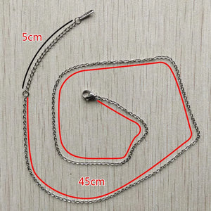 1.5mm Stainless Steel Necklace Rope Chain DIY Jewelry 100pcs/lot