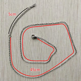 1.5mm Stainless Steel Necklace Rope Chain DIY Jewelry 100pcs/lot