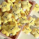 Little Star Plush Keyrings Girls Toys Key Chain Squeaking Doll Bag Pendant