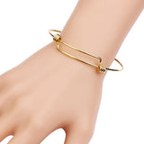 Adjustable Bangle Bracelets Blank Silver Charm Wire Base Bead Man Woman Jewelry