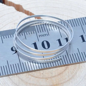 1.5x0.2mm 1.5x0.5mm 1m 999 Silver Cord Wire DIY Jewelry Findings