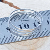 1.5x0.2mm 1.5x0.5mm 1m 999 Silver Cord Wire DIY Jewelry Findings