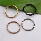 Mirror Polish Stainless Steel Keyring Split Ring Key Chain DIY Jewelry Making
