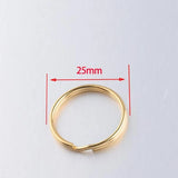 Mirror Polish Stainless Steel Keyring Split Ring Key Chain DIY Jewelry Making