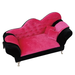 1/6 Dollhouse Fancy Couch Sofa Rose Pink Jewelry Storage Box